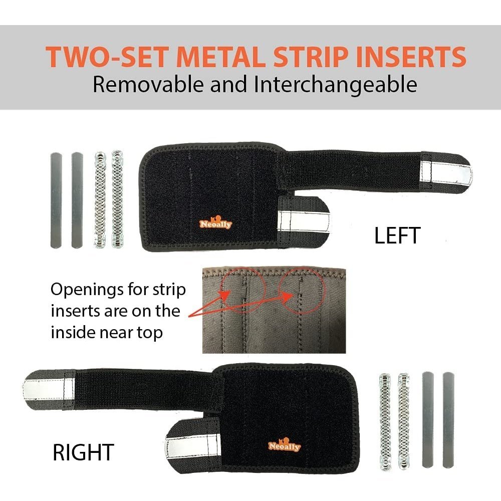 NeoAlly 3-in-1 Front Leg Dog Splint Brace, Pair