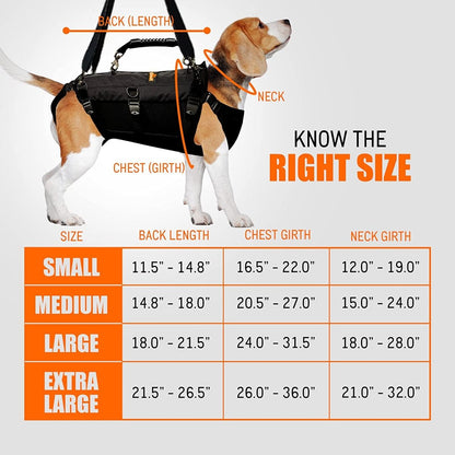 NeoAlly 5-in-1 Dog Lift Harness, Full Body Support