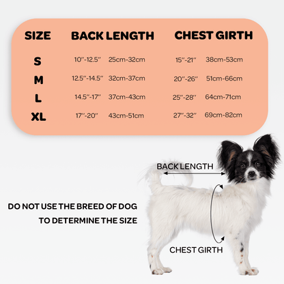 NeoAlly Dog Back Brace with Support Inserts