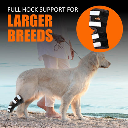 NeoAlly Rear Leg Hock Brace for Large Dogs, Pair