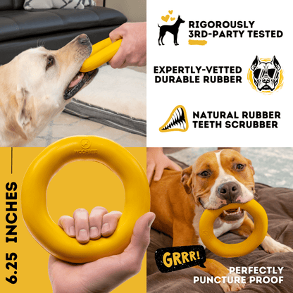 Clutch Ring Heavy-Duty Rubber Tug Ring for Dogs