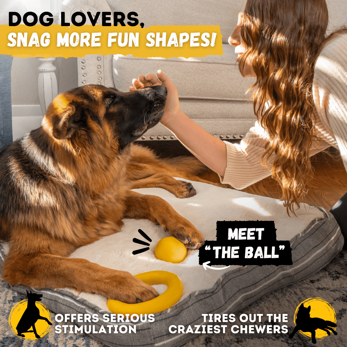 Clutch Ring Heavy-Duty Rubber Tug Ring for Dogs