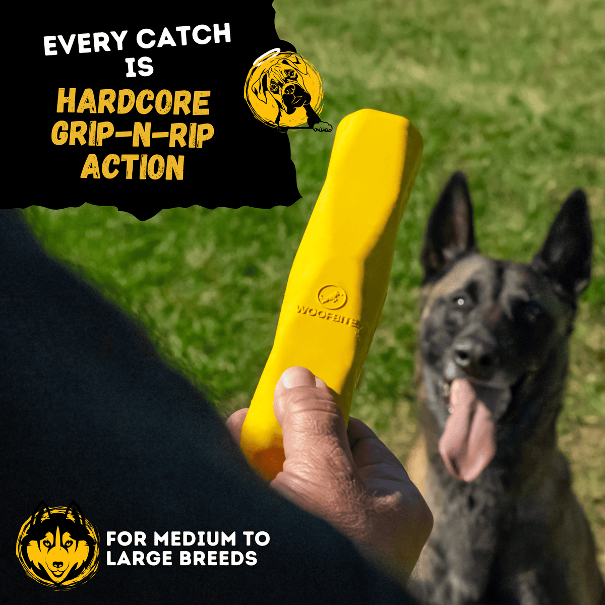Power Stick Heavy-Duty Rubber Chew Toy for Dogs