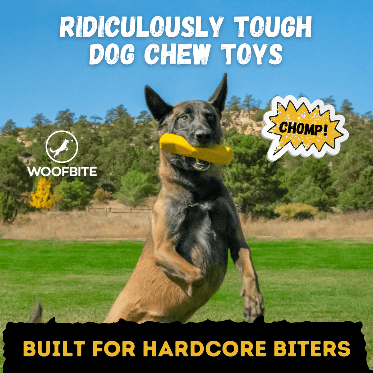 Power Stick Heavy-Duty Rubber Chew Toy for Dogs