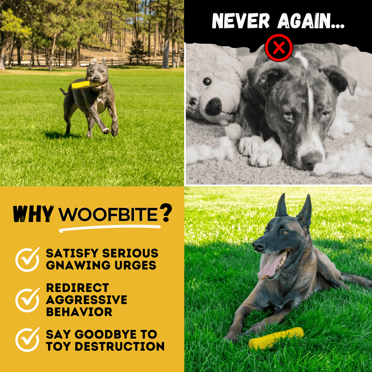 Power Stick Heavy-Duty Rubber Chew Toy for Dogs