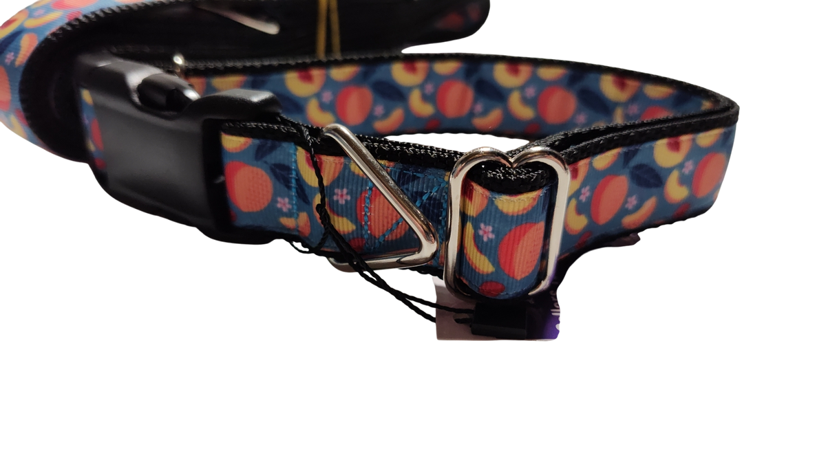 Peach Blossoms Nylon Dog Collar