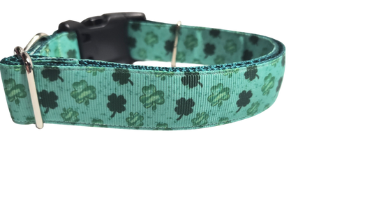 Lucky Clover Nylon Dog Collar