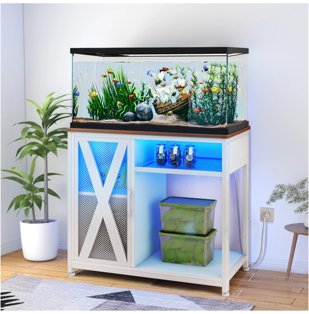 Aquarium Stand with Power Outlets, 40-50 Gallon