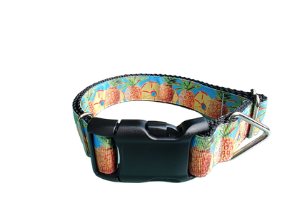 Pineapple Nylon Dog Collar