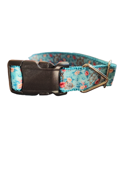 Ship Wheels & Compass Nylon Dog Collar