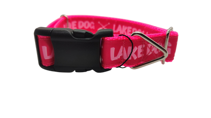 Lake Dog Pink Nylon Dog Collar