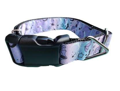 Halloween Purple Bats Nylon Dog Collar