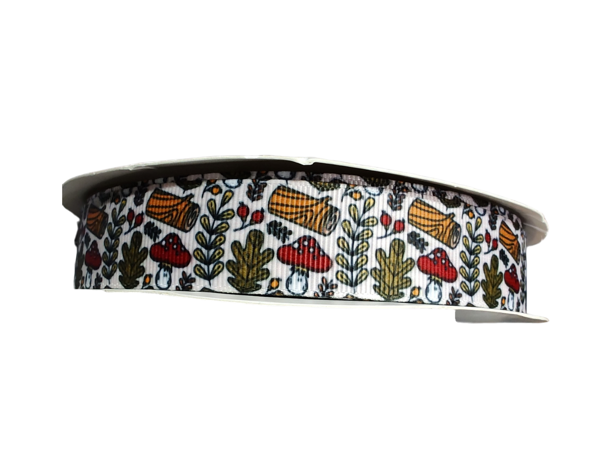Mushroom Woods Nylon Dog Collar