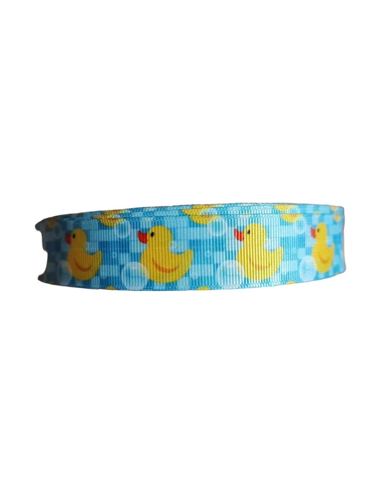 Bathtub Duckie (Blue) Nylon Dog Collar