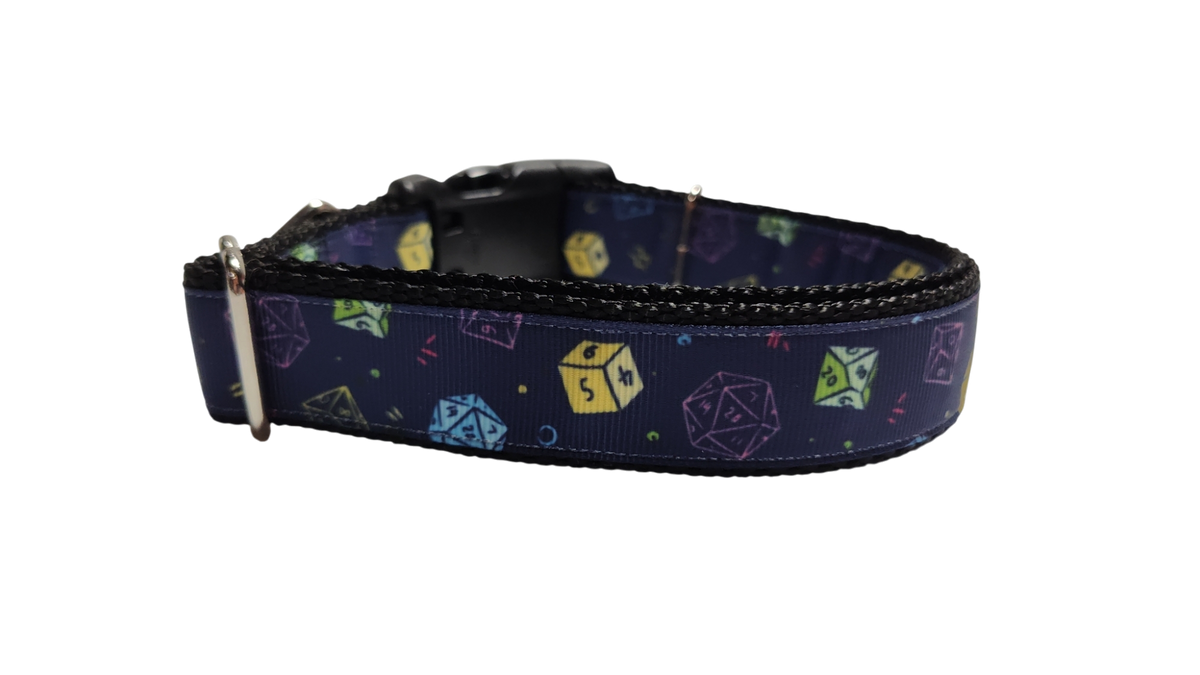 Roll the Dice Nylon Dog Collar