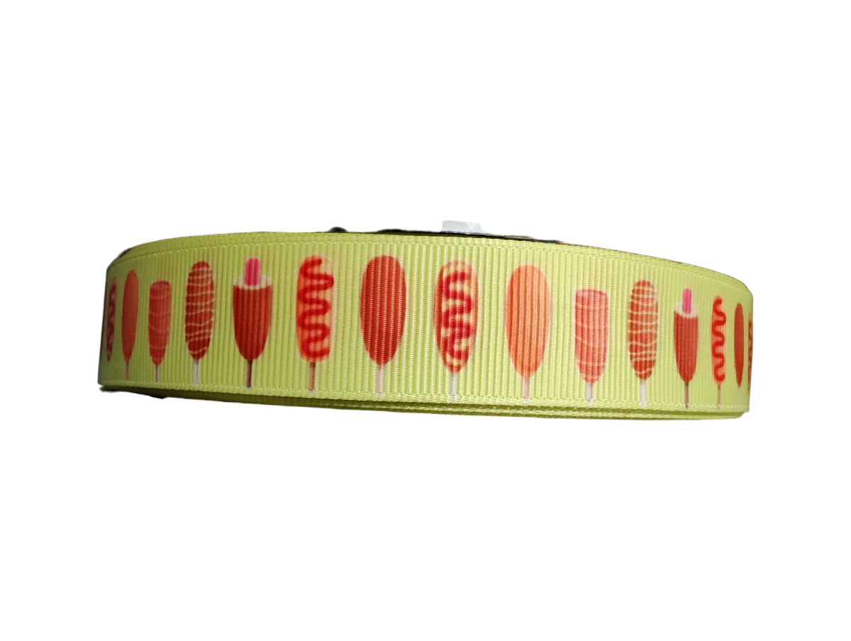 Corndogs Nylon Dog Collar