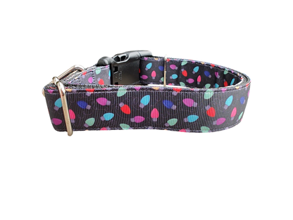 Christmas Lights Nylon Dog Collar