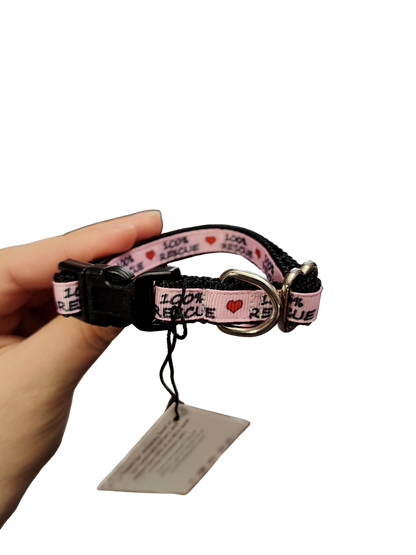1/2" 100% Rescue Nylon Dog / Cat Collar