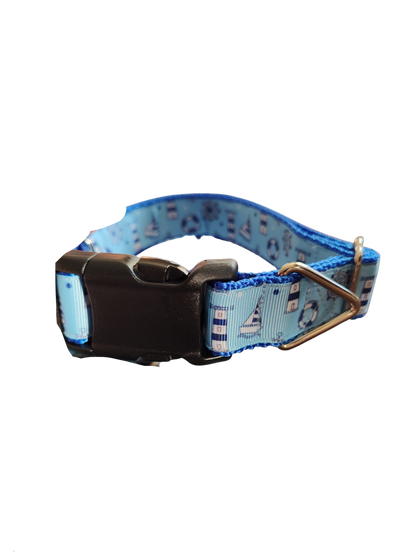 Sail The Coast Nylon Dog Collar