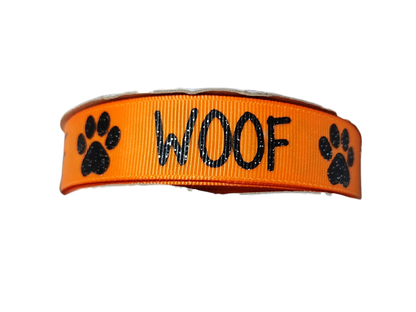 Woof Nylon Dog Collar