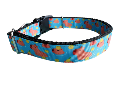 Capybara Nylon Dog Collar