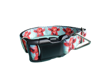 Highland Cows Nylon Dog Collar