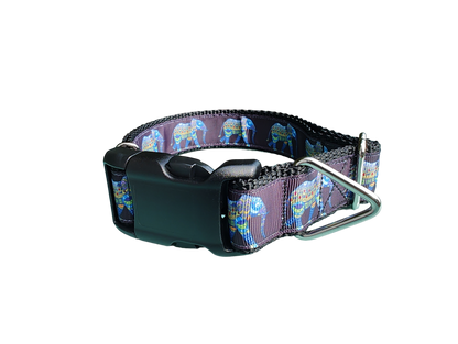 Mandala Elephant Nylon Dog Collar