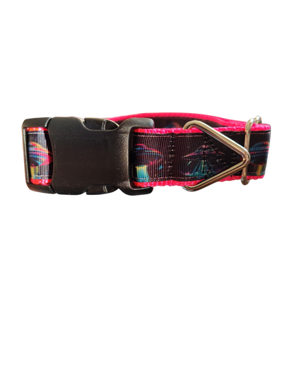 Neon UFO Nylon Dog Collar