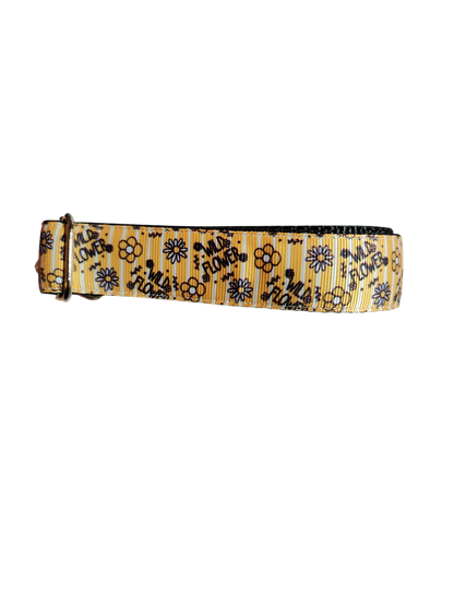 Wild Flower Nylon Dog Collar