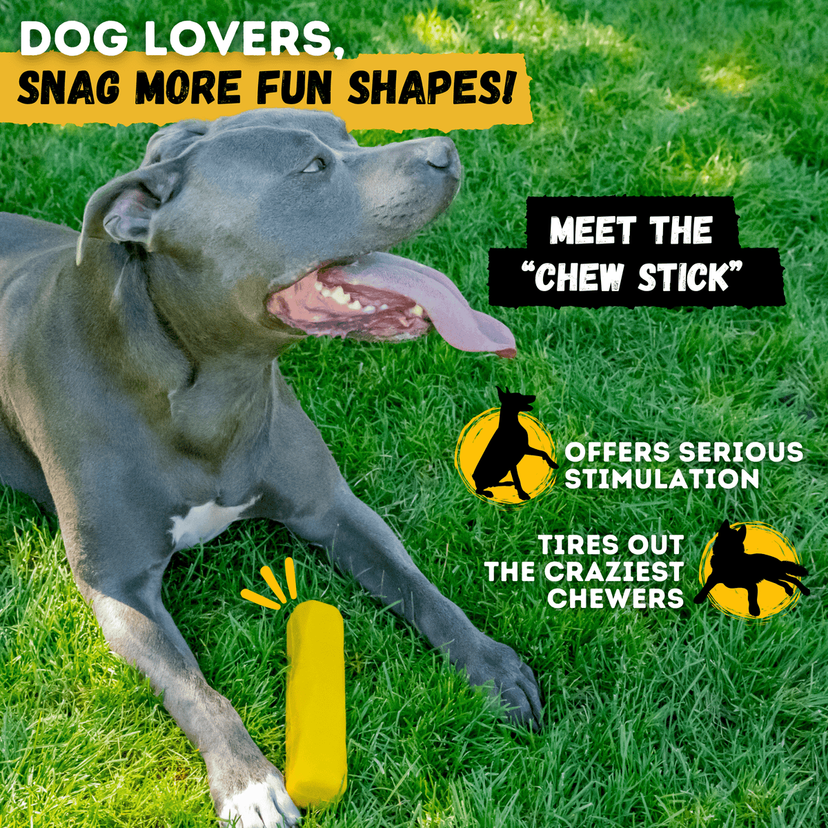 Tug Chain Heavy-Duty Rubber Tug Toy for Dogs