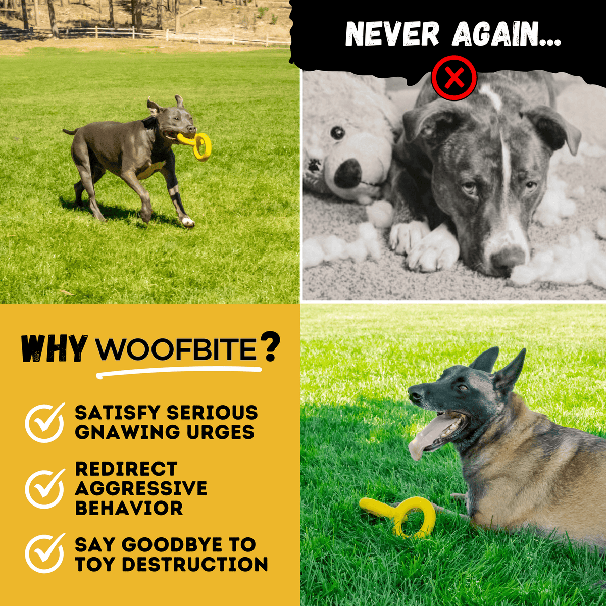 Tug Chain Heavy-Duty Rubber Tug Toy for Dogs