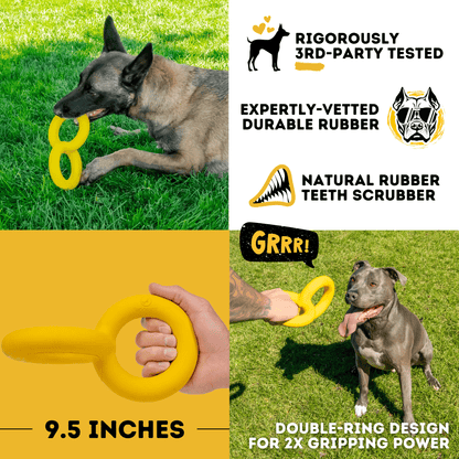 Tug Chain Heavy-Duty Rubber Tug Toy for Dogs