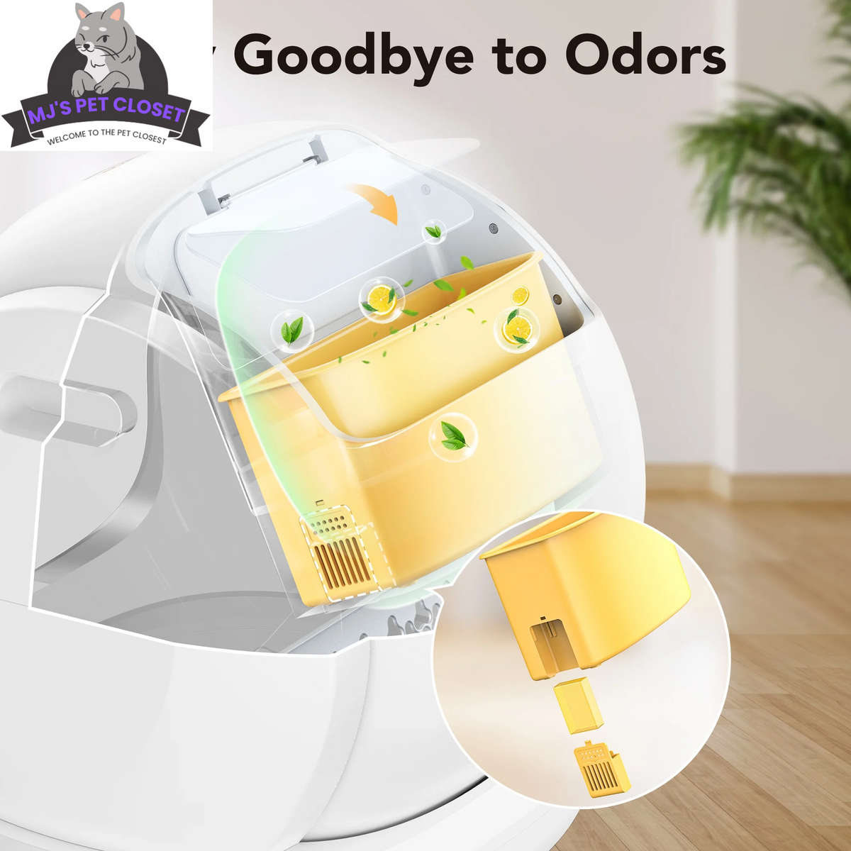 Smart Self-Cleaning Cat Litter Box with App Control