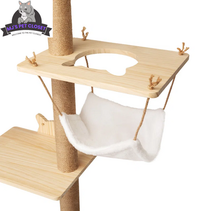 Wall-Mounted Cat Climbing Tower, 7 Pieces