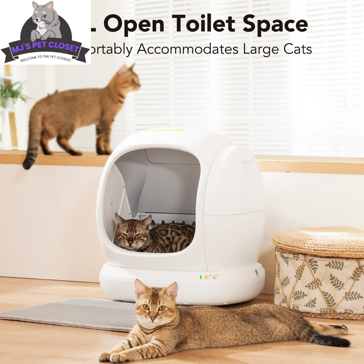 Smart Self-Cleaning Cat Litter Box with App Control