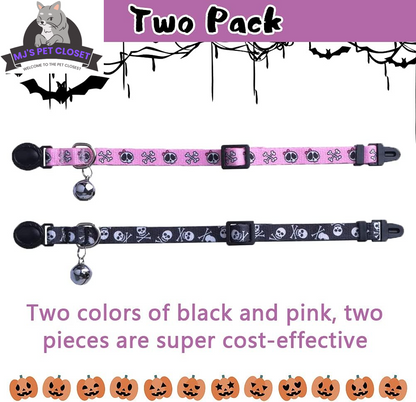 Breakaway Cat Collars, Skull Design, 2 Pack