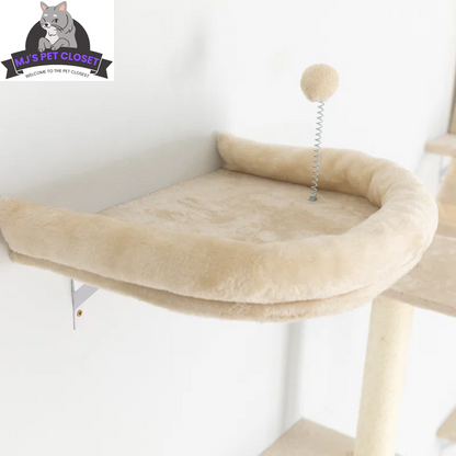 Wall-Mounted Cat Climbing Tower, 7 Pieces