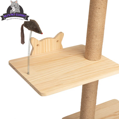 Wall-Mounted Cat Climbing Tower, 7 Pieces